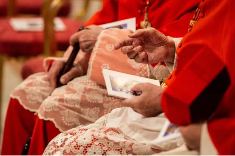 A consistory for the creation of new cardinals in St. Peter’s Basilica is underway on Oct. 5, 2019.