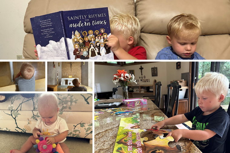 The Follett family teaches the faith daily.