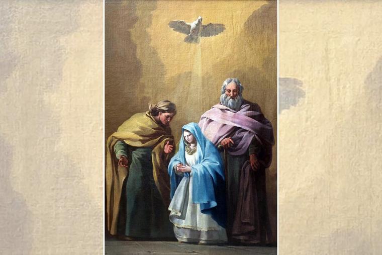 Francisco Goya, “The Blessed Virgin With Sts. Anne and Joachim,” ca. 1774