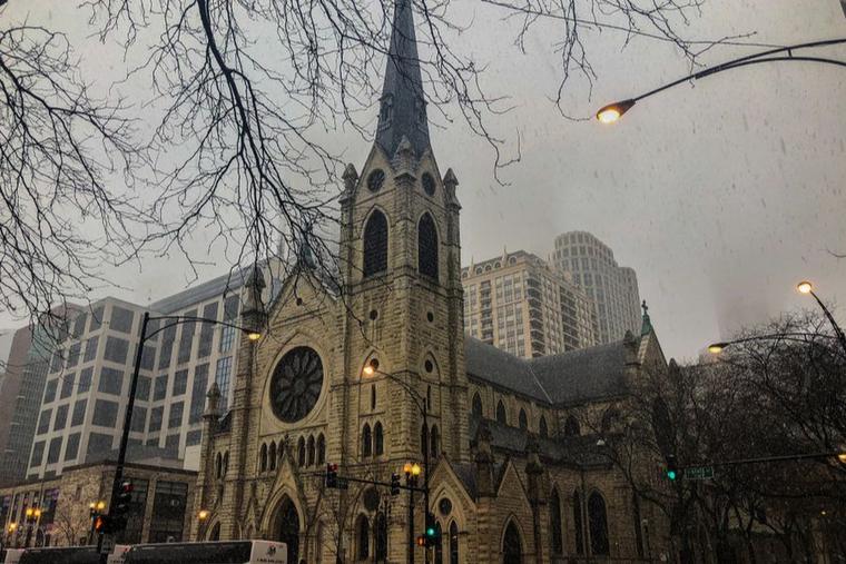 Holy Name Cathedral in Chicago, Ill., mother church of the Archdiocese of Chicago.
