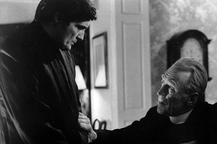 Jason Miller and Max von Sydow portray priests in ‘The Exorcist.’