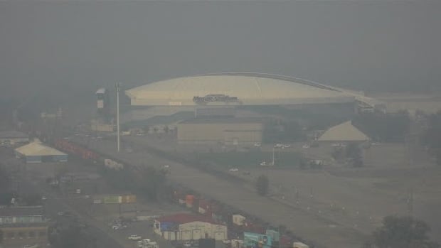 Labour Day Classic kicks off on time despite pre-game concerns of smoky air in Regina