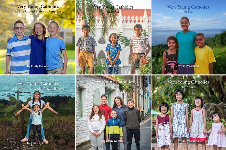 A selection of ‘Very Young Catholic’ book covers