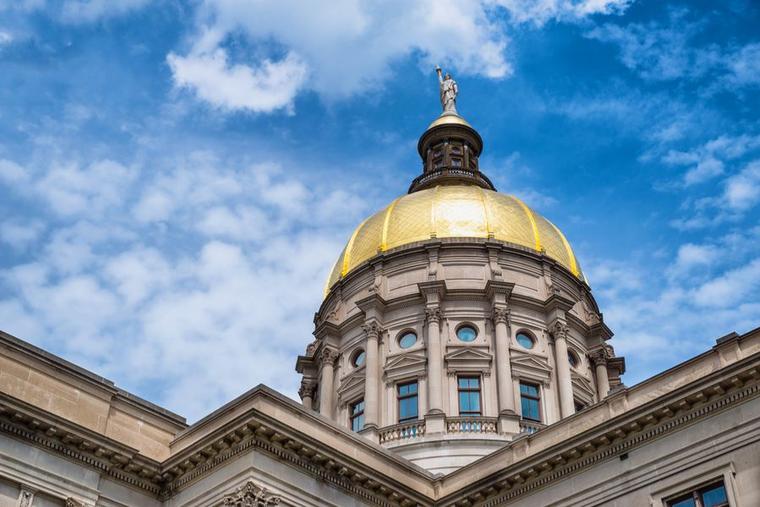 Gold dome of the Georgia Capitol in Atlanta