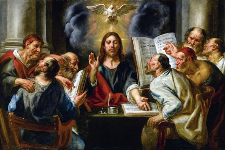 Jacob Jordaens, “Christ Among the Pharisees,” ca. 1660-1670