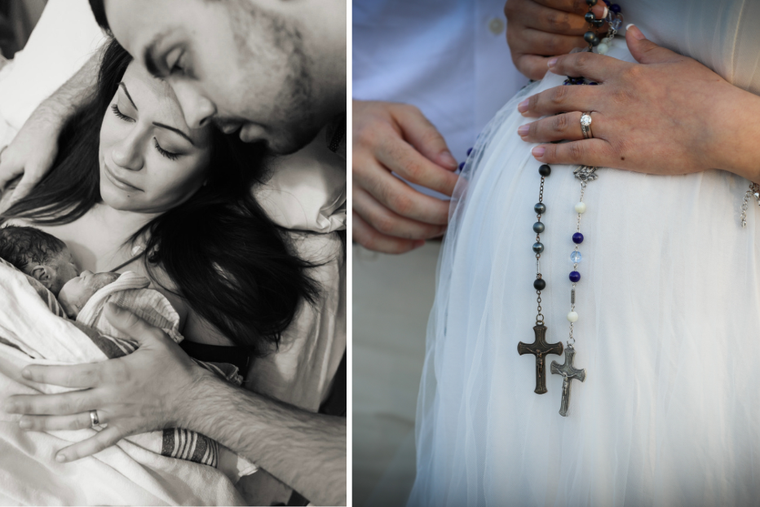 Nicole and Austin LeBlanc, a Catholic couple in Michigan, welcomed their baby girls and will lay them to rest.