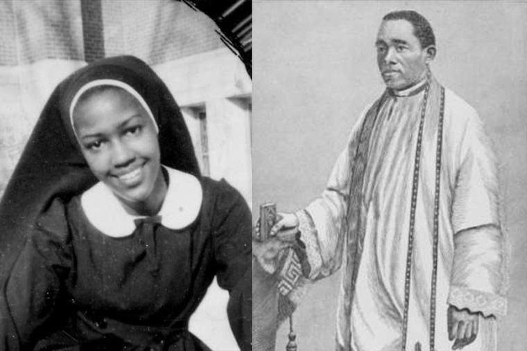 Sister Thea Bowman (Courtesy of the Franciscan Sisters of Perpetual Adoration) and Venerable Augustus Tolton