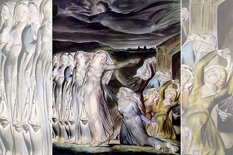 William Blake (1757-1827), “The Parable of the Wise and Foolish Virgins,” ca. 1826