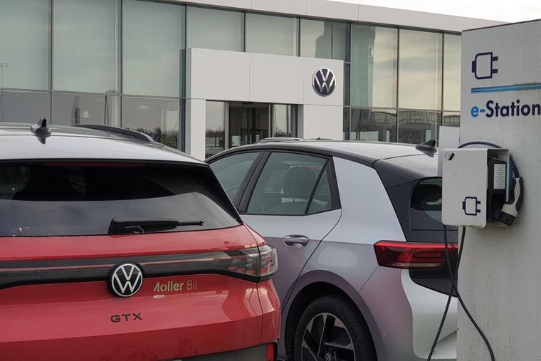 Volkswagen Electric charging station.