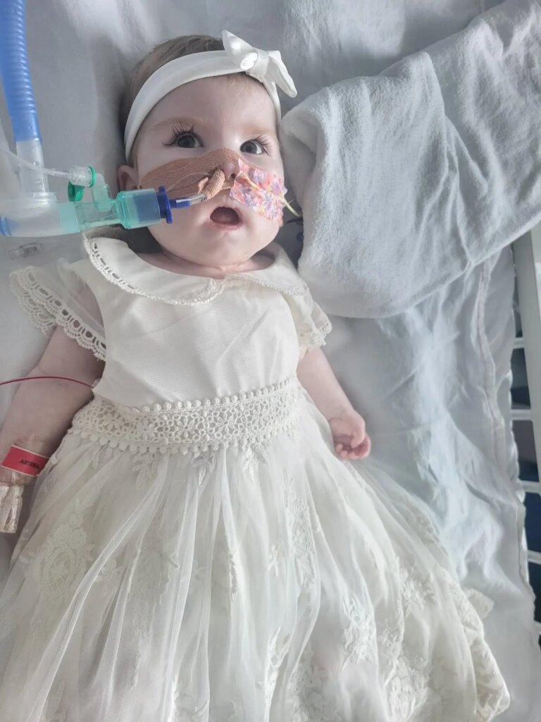 Eight-month-old critically ill baby Indi Gregory was baptized on Sept. 22, 2023. Credit: Christian Concern