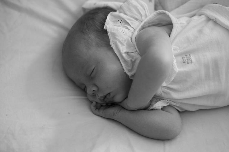 Slumbering baby.
