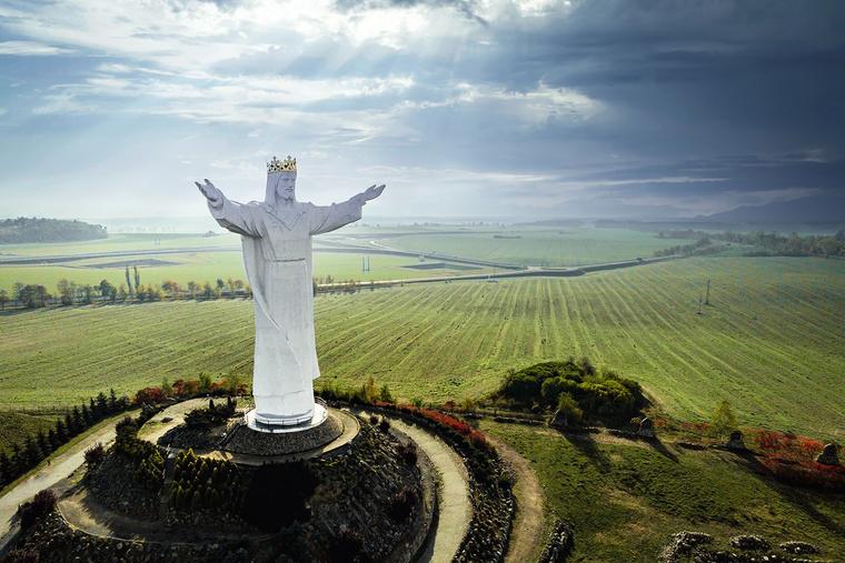 The ‘Christ the King’ statue in Świebodzin, Poland