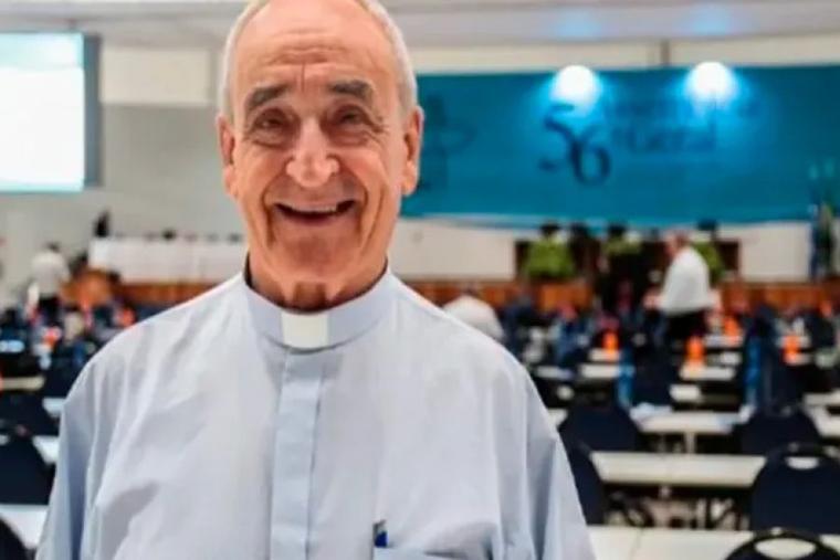 Bishop Emeritus José Luis Azcona at the 56th general assembly of the CNBB in Aparecida, San Pablo, in 2018.
