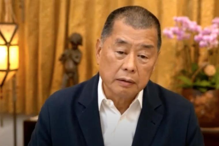 Hong Kong media tycoon and Apple Daily founder Jimmy Lai.