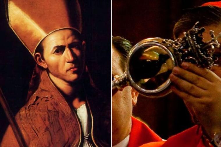 St. Januarius and the miracle of the liquefaction of his blood contained in a relic.