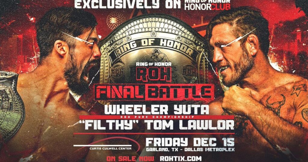 ROH Pure Title, Six-Man Tag Title Matches Added To ROH Final Battle
