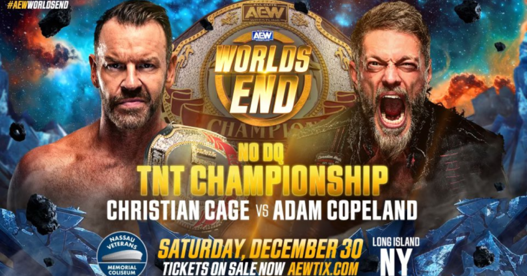 Adam Copeland vs. Christian Cage Made Official For AEW Worlds End, Updated Card
