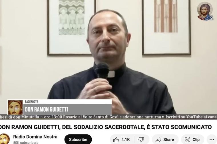 Father Ramon Guidetti has been excommunicated by his local bishop for saying in a homily that Pope Francis “is not the pope” and calling him “a usurper.”