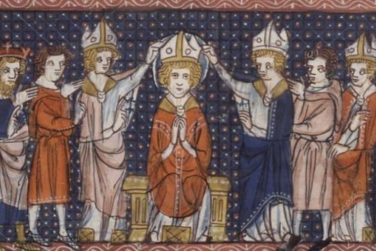 The ordination of St. Hilary of Poitiers