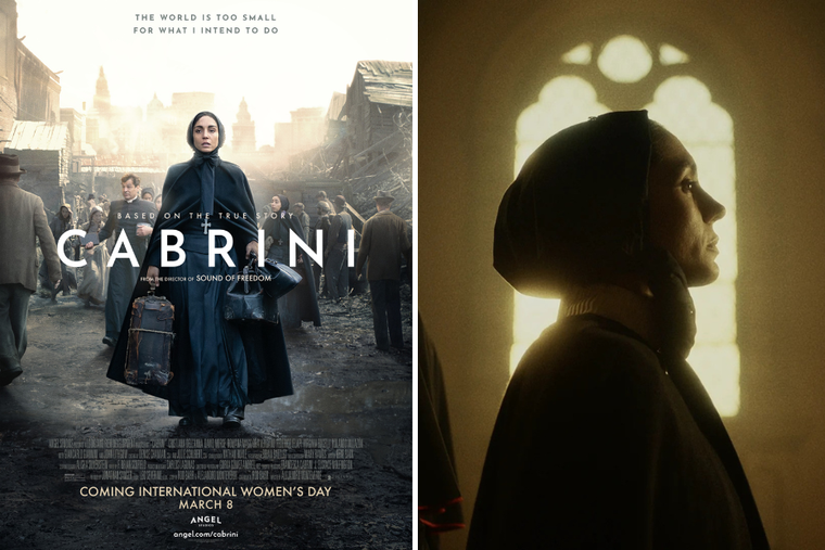 Cristiana Dell'Anna in 'Cabrini' (2024) coming to theaters in March on International Women's Day.