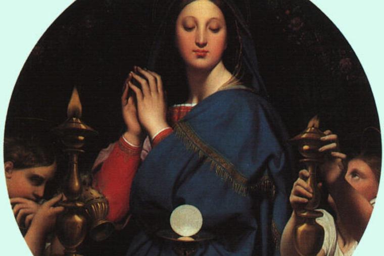 ‘The Virgin of the Host’ by Jean Auguste Dominique Ingres, 1854