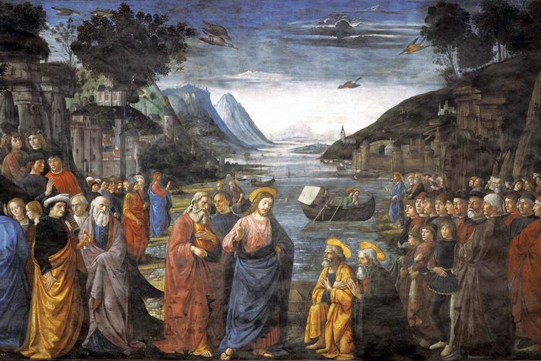 Domenico Ghirlandaio, “Calling of the First Apostles,” 1481