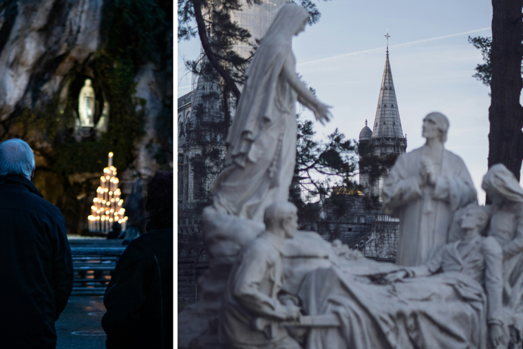 The sick and suffering and those who love them go on pilgrimage to Lourdes, France.