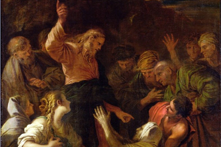 ‘Christ Cleansing a Leper’ by Jean-Marie Melchior Doze, 1864