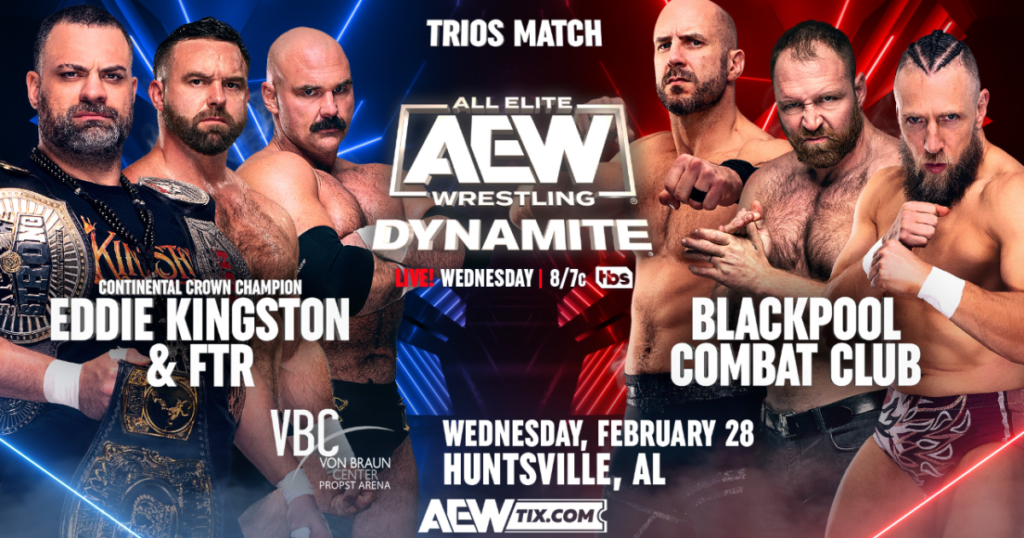 Big Trios Match Set For 2/28 AEW Dynamite, Updated Card