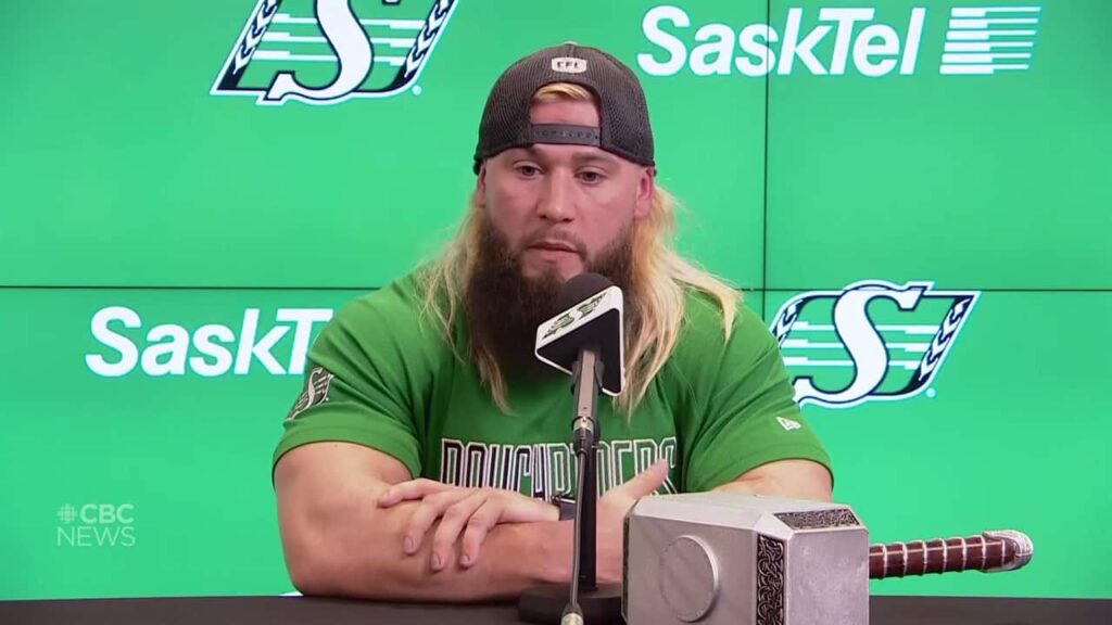 Newly signed running back A.J. Ouellette ready to hit the field for the Roughriders