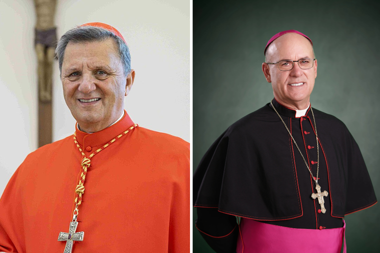 Cardinal Mario Grech and Bishop Kevin Rhoades.
