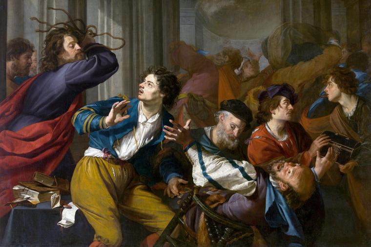 Theodoor Rombouts, “Christ Drives the Moneychangers From the Temple,” 17th Century, Royal Museum of Fine Arts, Antwerp, Belgium