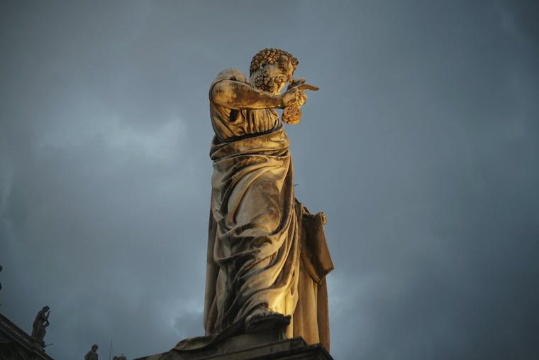 Statue of St. Peter in St. Peter’s Square