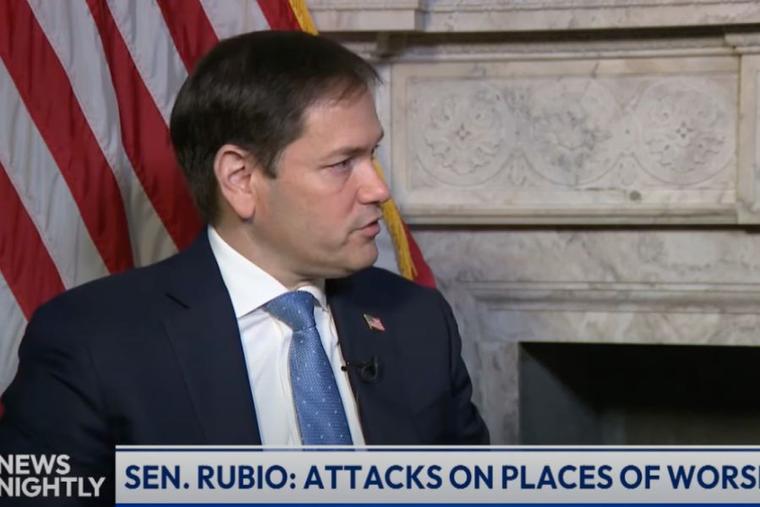Speaking with EWTN Capitol Hill correspondent Erik Rosales, Sen. Marco Rubio, R-Florida, railed against the Biden administration’s passivity as more than 400 attacks against Catholic churches in the U.S. have been perpetrated during the last four years.