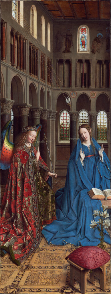 Jan van Eyck, “The Annunciation,” 1435, National Gallery of Art, Washington, DC (FULL)