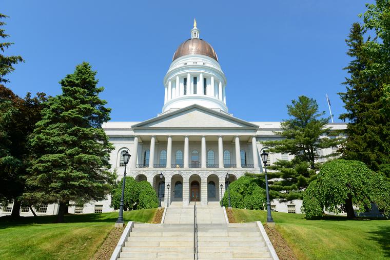 Maine State House in Augusta, Maine.