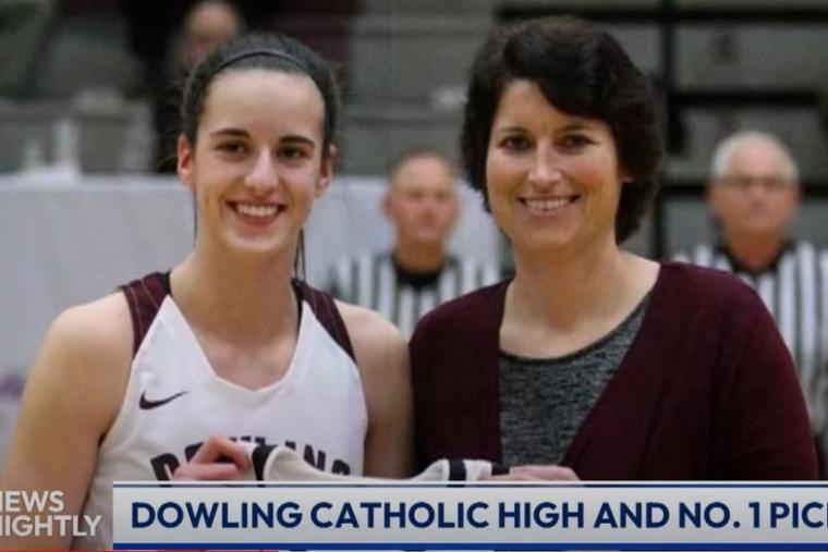 Caitlin Clark attended Dowling Catholic High School in West Des Moines, Iowa, where she was coached by Kristin Meyer, who joined “EWTN News Nightly” host Tracy Sabol on April 16, 2024, to share what it has been like for her to watch Clark become a basketball phenom.