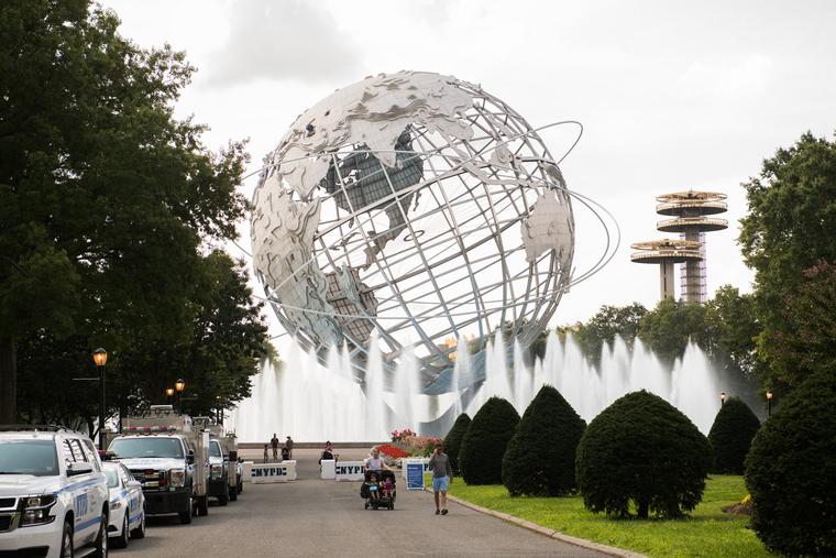 A view of the Unisphere at Flushing Meadows Corona Park, site of the 1964 New York World’s Fair.