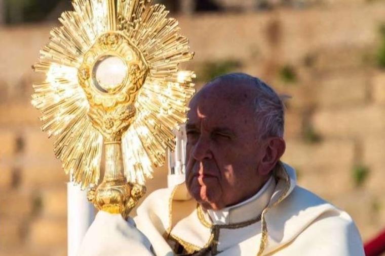 On the solemnity of Corpus Christi,  the Eucharist — the real presence of Christ — is given public and solemn adoration, love, and gratitude.