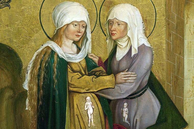 Hans and Jakob Strüb, “The Visitation,” ca. 1505, Thyssen-Bornemisza Museum, Madrid
