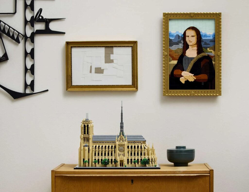 Released alongside a LEGO set of the Mona Lisa as part of the LEGO Architecture Collection, the LEGO Notre-Dame has been called “one of the theme’s most ambitious sets to date” by Lego news and review site BrickFanatics. Credit: LEGO Group
