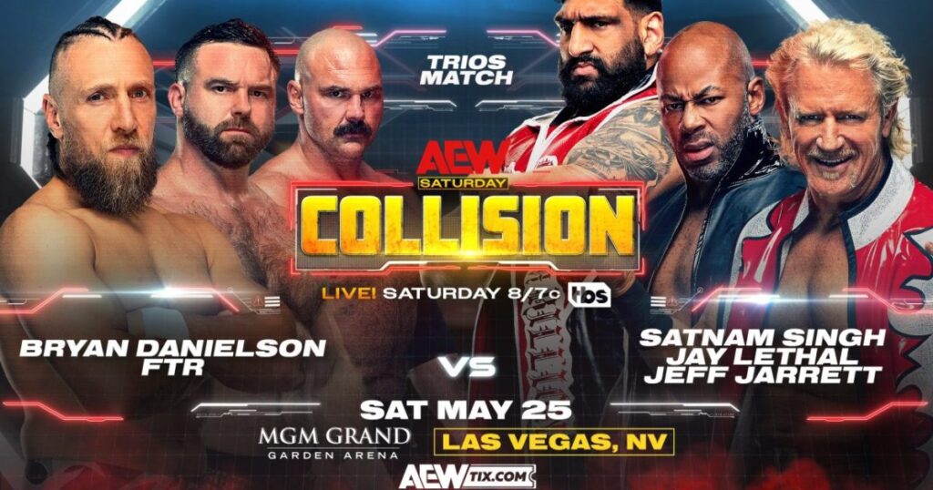 Bryan Danielson And FTR Take On Jeff Jarrett, Jay Lethal, & Satnam Singh