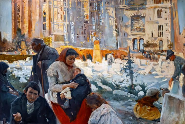 Joaquim Mir Trinxet, “The Beggars’ Cathedral,” 1898, Museu Nacional d’Art de Catalunya, Barcelona