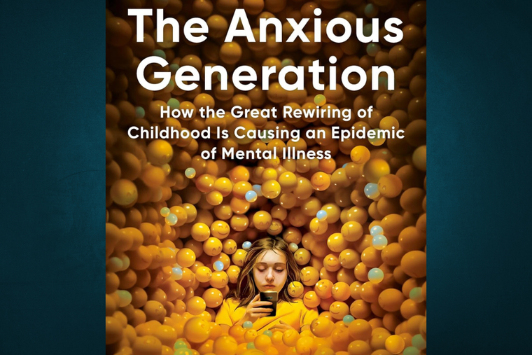 Book cover of Jonathan Haidt's new book available now.