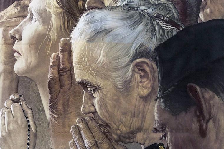 Norman Rockwell, ‘The Four Freedoms: Freedom of Worship’  (detail), 1943, State Library of Ohio, Columbus
