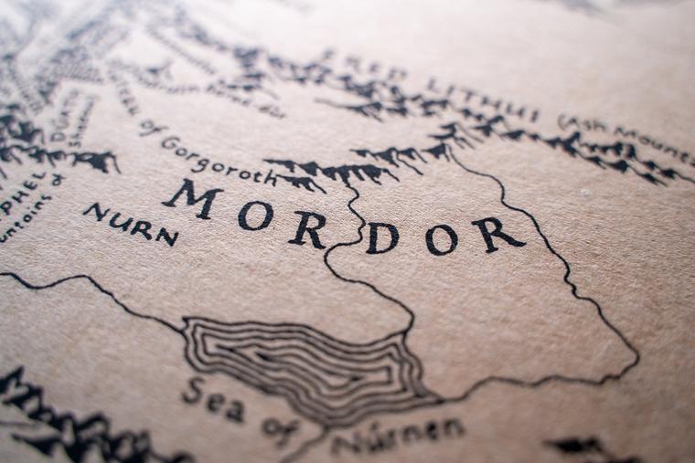 ‘Map of Middle-earth’