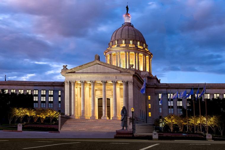 The Oklahoma State Capitol Building in Oklahoma City