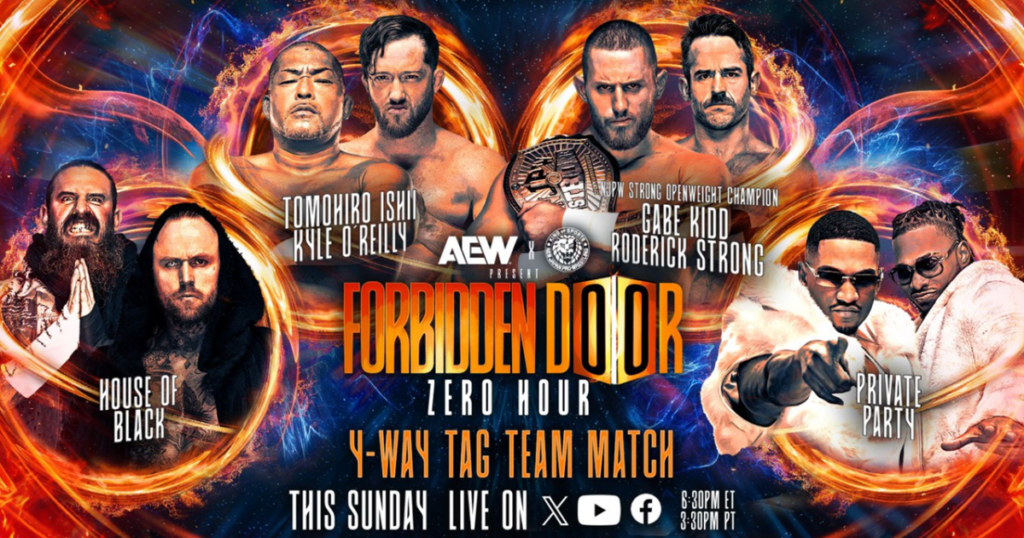 4-Way Tag Team Match Set For AEW x NJPW Forbidden Door Zero Hour, Updated Card