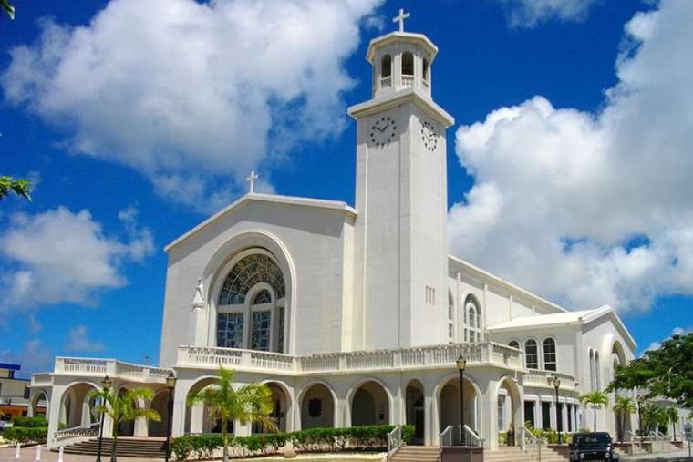 Dulce Nombre de Maria Cathedral Basilica, the seat of the Archbishop of Agana, Guam.