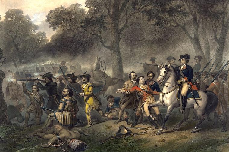 Painting in oil, Washington the Soldier.